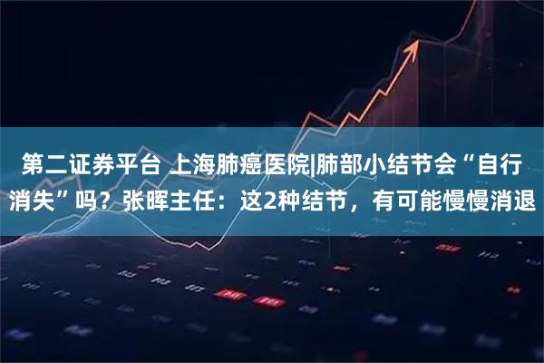 第二证券平台 上海肺癌医院|肺部小结节会“自行消失”吗？张晖主任：这2种结节，有可能慢慢消退